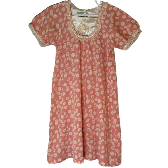 Vintage pinkish floral gown size 2-3 - Picture 1 of 8